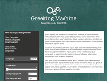 Tablet Screenshot of greekingmachine.com